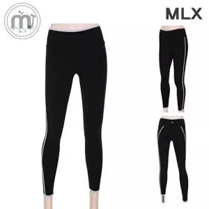 [메이로즈]MLX 여자 8부 트레이닝 레깅스 요가복 옆선 라인 블랙-WFO431W