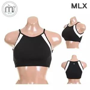 [메이로즈]블랙 브라탑 여성 헬스 필라테스 수영복 비치웨어 밴딩 상의-WFO4343