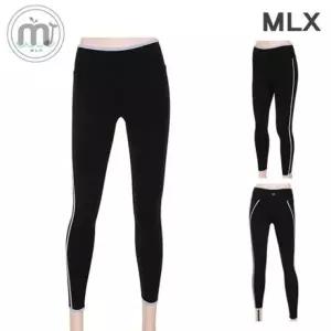 [메이로즈]MLX 여자 8부 트레이닝 레깅스 요가복 옆선 라인 블랙-WFO431W