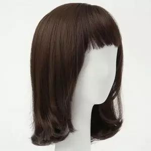 [하프클럽/]여성 통가발 통가발 인조 스트레이트 36cm 앞머리 내추럴 중단발