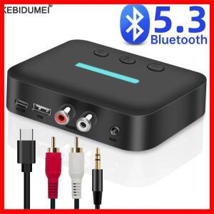 USB Bluetooth 5.3 오디오 수신기 어댑터 무선 스테레오 음악 3.5mm AUX R/L RCA 데스크탑 스피커 앰프 용