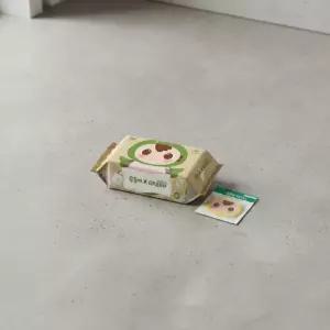 순둥이 그린에디션 생분해 물티슈 80매 20팩 리필형 알뜰캡 포함