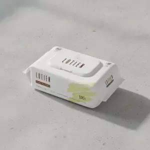 로티엔 오리진 아기물티슈 100매 저자극 엠보싱 베이지 45gsm 1팩