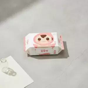 베이직 물티슈 무향 리필형 100매 10팩 대용량 물티슈