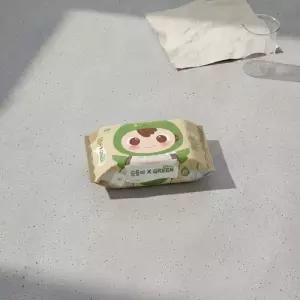 순둥이 생분해 물티슈 그린 휴대용 리필형 20매 12팩 아기 물티슈