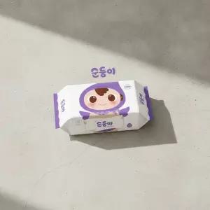 순둥이 프리미엄 엠보싱 아기물티슈 리필형 70매 10팩 대용량 세트