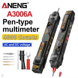 ANENG 디지털 멀티미터  펜 4000카운트 AC/DC 전압 A3006A 비접촉 유도 주파수 다이오드 저항