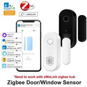 eWeLink Zigbee 도어 센서 창문 열림/닫힘 감지기 스마트 홈 보안 Son-off 게이트웨이와 호환 Alice Yandex