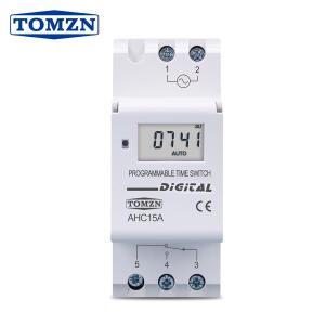 TOMZN DIN 레일 주간 프로그래밍 가능 디지털 타임 스위치 릴레이 타이머 컨트롤 AC220V 16A 5 단자 1NO