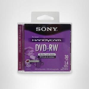 SONY DVD-RW MINI DISC DVD-RW 8CM 30M 1.4GB 7107