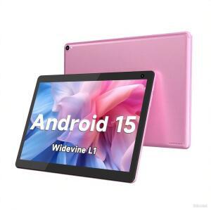 쿠퍼 태블릿 10인치 안드로이드 15 태블릿 32GB ROM 1TB 확장 컴퓨터 쿼드 코어 프로세서 6000MAH 배터리 1280X800 IPS 터치스크린 2+8MP 듀얼 HD 카메라 블루투스 WIFI PC