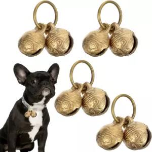 ValueBargain 4Pcs Extra Loud Bell 고양이 목걸이용 벨 Ringle 펫벨 개 추적 외부 및 안전 식별에 완벽