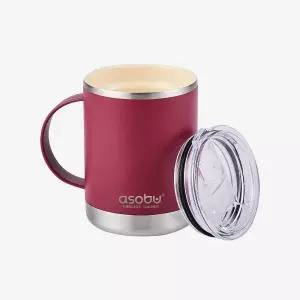 아소부 세라믹코팅 얼티밋 머그 360ml - 버건디 - 버건디