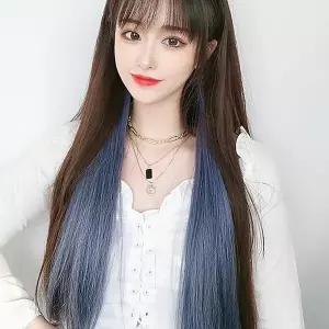 [하프클럽/]헤어피스 그라데이션 컬러 브릿지 헤어피스 5p 똑딱이 투톤가발