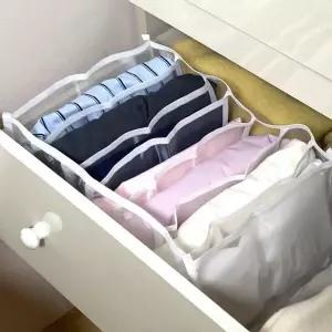 [하프클럽/]메쉬 서랍 칸막이 옷정리트레이 7칸 소형