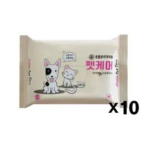 아이러브 펫케어 물티슈 20매 피톤치드 X10 크리너