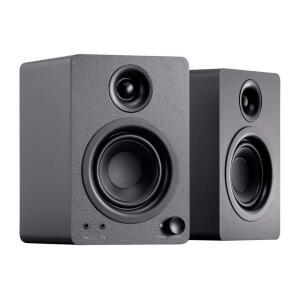 모노프라이스 DT-3 50와트 멀티미디어 데스크톱 기반 스피커는 가정, 사무실, 게임 또는 엔터테인먼트 환경에 완벽하게 적합합니다. 블랙