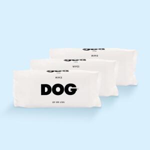 닥터 리사의 DOG - 반려견용 물티슈 식물성 천연 목욕 100% 퇴비화 가능한 대나무로 만든 수의사 제작 비건, 무독성 240 카운트