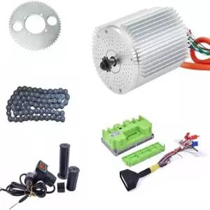 전동 브러시리스 모터 키트 48V 2000W 4300RPM 포드 드라이버 컨트롤러 45A가 장착된 고 카트 T8F 스프로켓