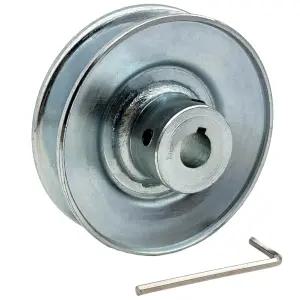 Saelno AB350-1/2 싱글 그루브 웹 시브 v 벨트 풀리 3.5 OD 1/2 보어 모터 카본 스틸 A B 5L 4L