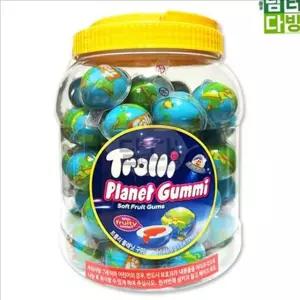 트롤리 지구 젤리 대용량 지구본 지구 젤리 1146g 61 개입