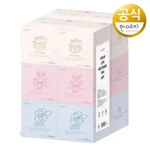 키스해링 파스텔 천연펄프 미용티슈 250매 12입