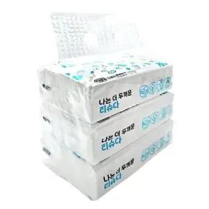 다목적 3겹 두꺼운 티슈 70매 3p