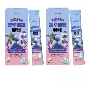[Charm Goods] Charm Goods 비웰 하루톡 블루베리 퓨레 14포 1+1 총2개 총28포 가족건