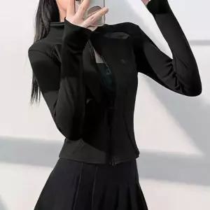 여성 2컬러 트레이닝 슬림핏 스포츠웨어 집업 FT920