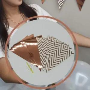 꾸미기소품 반짝반짝 로즈골드 생일파티가랜드