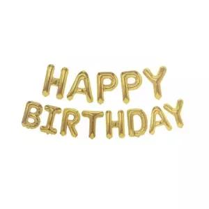 해피버스데이 골드 금색 알파벳 풍선 생일 파티 장식