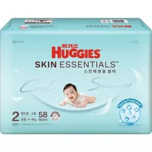 하기스 스킨에센셜 여름 기저귀 공용 2 소형 58매 GST