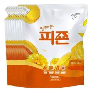 [하프클럽/]피죤 섬유유연제 옐로미모사 2100ml X 8개(1박스)