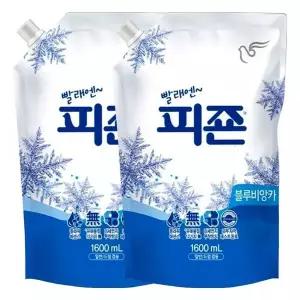 [하프클럽/]피죤 섬유유연제 블루비앙카 1600ml X 2개