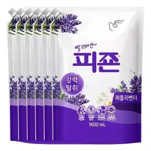 [하프클럽/]피죤 섬유유연제 퍼플라벤더 1600ml X 6개