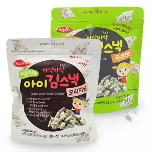 베베스트 아기 간식 김스낵 김과자 오리지널 1개 두부 1개 GST