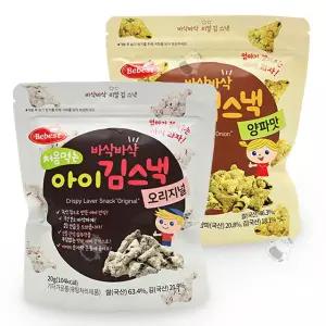 베베스트 처음먹는 아이 김스낵 간식 오리지널 1개 양파 1개 GST