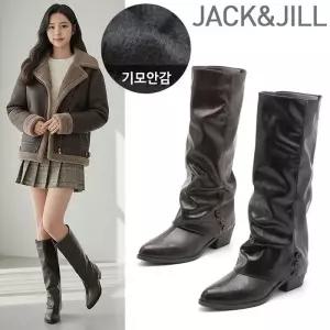 [잭앤질]잭앤질 기모안감 버튼 슬라우치 롱부츠(JD5756)