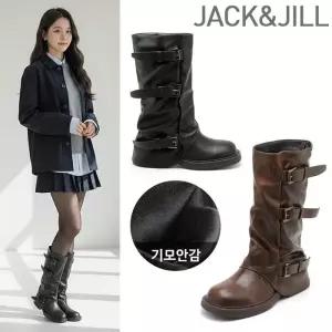 [잭앤질]잭앤질 벨트셔링 기모 롱부츠(JD5752)