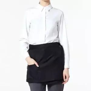 swK 블랙 엉덩이 앞치마2 덮개 허리형 미니 주방 요리 린넨앞치마