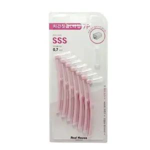 덴탈치간칫솔L형7P0.7 SSS 8687