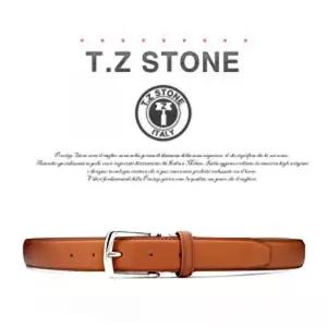 티지스톤-TZ1D115LB 핸드 워싱 페인팅 연브라운벨트