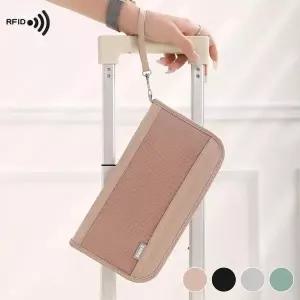 [하프클럽/]RFID 도난 여권 지갑 URD466 백 여권용 미니 여행 여행용파우치 세