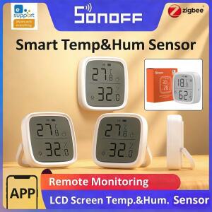 SONOFF SNZB-02D Zigbee 온도 습도 센서 SNZB 02D  EWeLink Bridge Alexa Google 홈용 2.5인치 LCD 화면 포