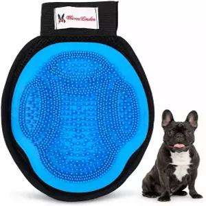 개와 고양이를 위한 워렌 런던 2in1 그루밍 글러브 옷과 가구를 부드러운 측면의 리버서블 디자인 애완동물