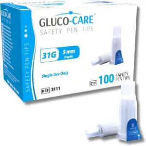 코케어 안전 펜 팁 31G x 5mm (3/16인치) 유니버설 핏 컴포트 디자인 100/bx
