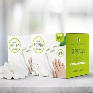 베지터블 코인 압축 티슈 300개 x 2_25856109