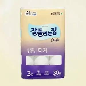 미래생활 3겹 터치 더 도톰한 두루마리 화장지 30롤_25856144