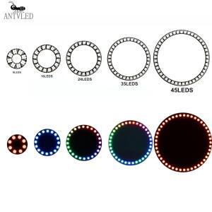 WS2812b Led 링 주소 지정 가능 8/16/24/35/45Leds 5050 RGB 다이오드 컬러 IC 내장 LED
