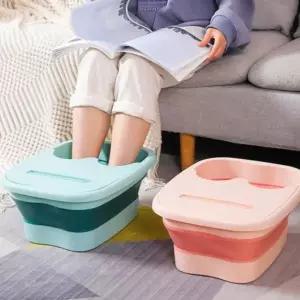 족욕기 용기 발 접이식 고급 바스켓 족탕 욕실 찜질 족욕통